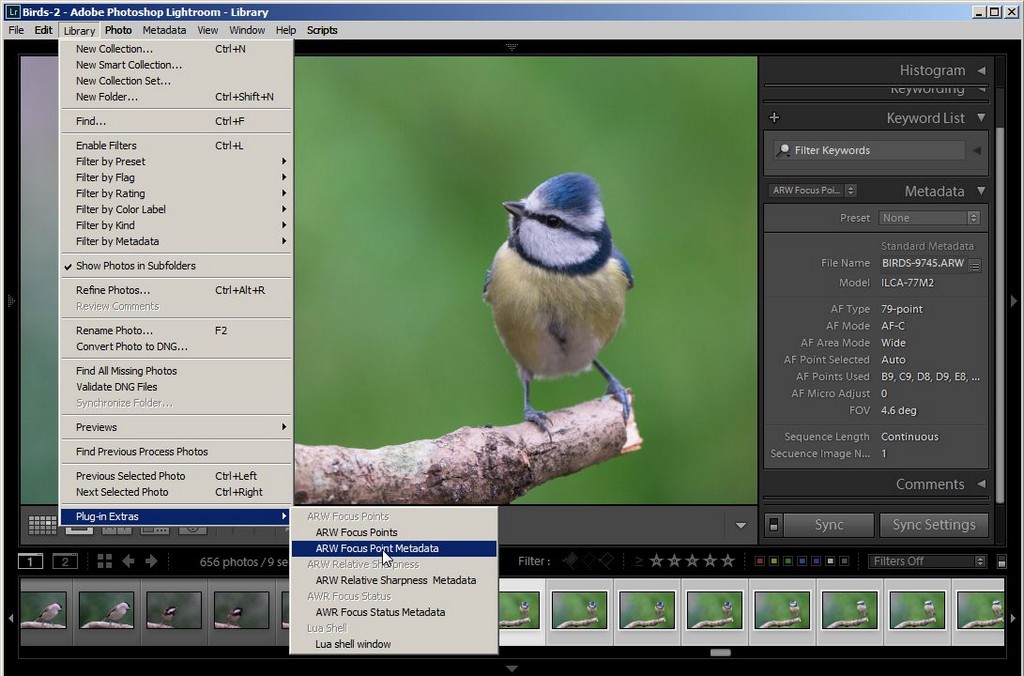 Work with multiple selected photos Lightroom Filmstrip selec multiple photos
