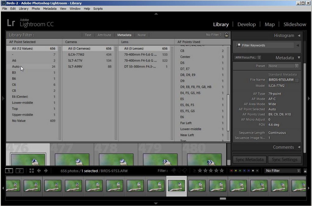 Show Focus Points AF Points Used Selected Show Focus Points AF Points Used Selected Lightroom Plugin